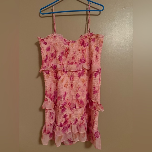 Bebe Smocked Ruffle Mini Dress - Picture 2 of 2